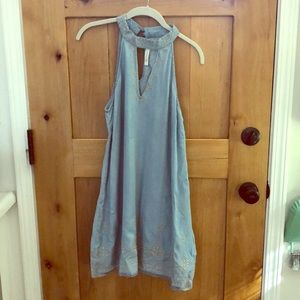 Blu Pepper Denim Tribal Dress